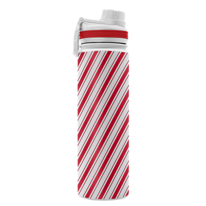 Candy Cane Striped Holiday 22oz Bottle