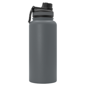 Cirkul Matte Dark Gray Stainless Steel Water Bottle With Black Grip Lid  42oz